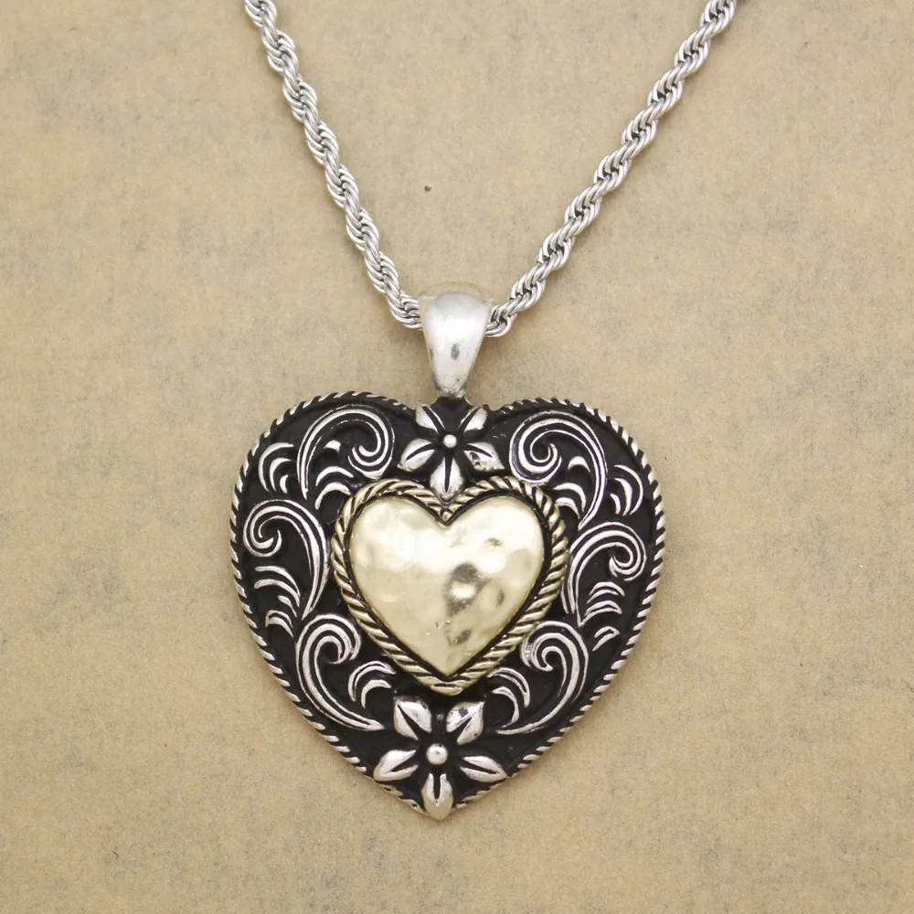 Jewelry Western Rope Swirl Heart Dome French Twist Chain Texas Rodeo Vintage Gold Silver Men Women Dropshipping Necklace
Jewelry Western Rope Swirl Heart Dome French Twist Chain Texas Rodeo Vintage Gold Silver Men Women Dropshipping Necklace