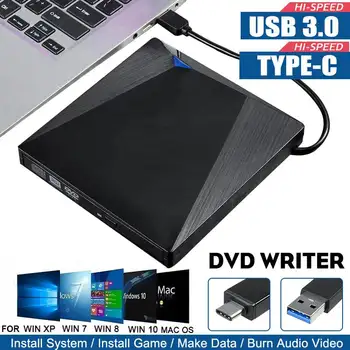 TypeC&USB 3.0 External DVD Drive Optical Drive Portable CD ROM Player CD-RW Burner Writer Reader Recorder for Laptop PC Windows
TypeC&USB 3.0 External DVD Drive Optical Drive Portable CD ROM Player CD-RW Burner Writer Reader Recorder for Laptop PC Windows