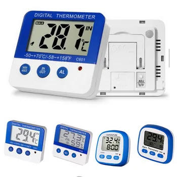 Mini Digital LCD Indoor/Outdoor Thermometer Fridge Temperature Sensor Freezer Thermometer Alarm Temperature Monitor Gauge
Mini Digital LCD Indoor/Outdoor Thermometer Fridge Temperature Sensor Freezer Thermometer Alarm Temperature Monitor Gauge