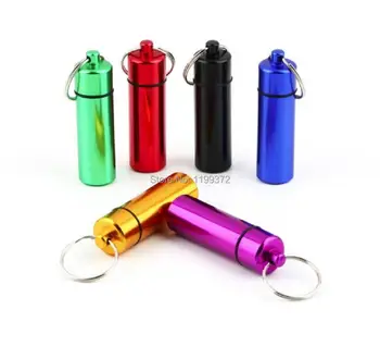 1000pcs 14X48mm aluminum alloy Waterproof Pill Box Case keyring Ring Chain Medicine Storage Organizer Bottle Holder Container
1000pcs 14X48mm aluminum alloy Waterproof Pill Box Case keyring Ring Chain Medicine Storage Organizer Bottle Holder Container