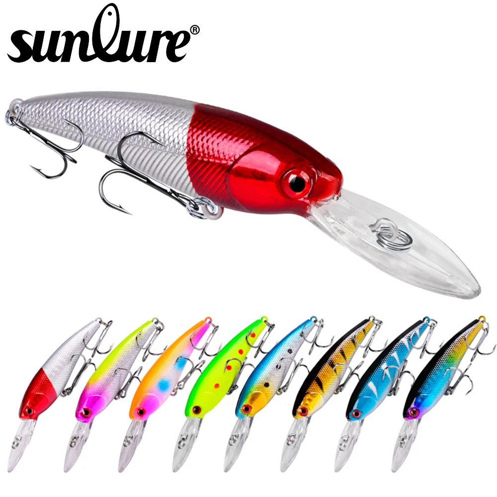 Sunlure 5pc Floating Minnow Baits Painting Fishing Lures 3.54"-9cm/7.28g-0.26oz Hard Artificial Baits Wobbler Fishing Tackle
Sunlure 5pc Floating Minnow Baits Painting Fishing Lures 3.54"-9cm/7.28g-0.26oz Hard Artificial Baits Wobbler Fishing Tackle