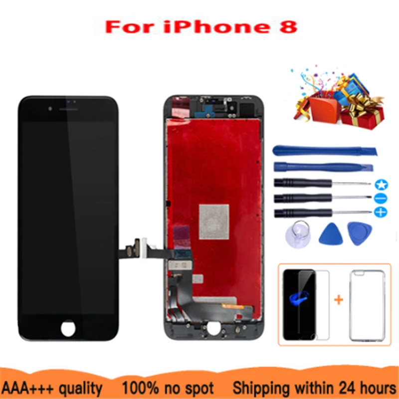 AAA+ Repair parts For IPhone 8 LCD Touch Display AAA 4.7 Inch LCD Screen Glass Assembly With 3Gifts 2019hot Sale
AAA+ Repair parts For IPhone 8 LCD Touch Display AAA 4.7 Inch LCD Screen Glass Assembly With 3Gifts 2019hot Sale
