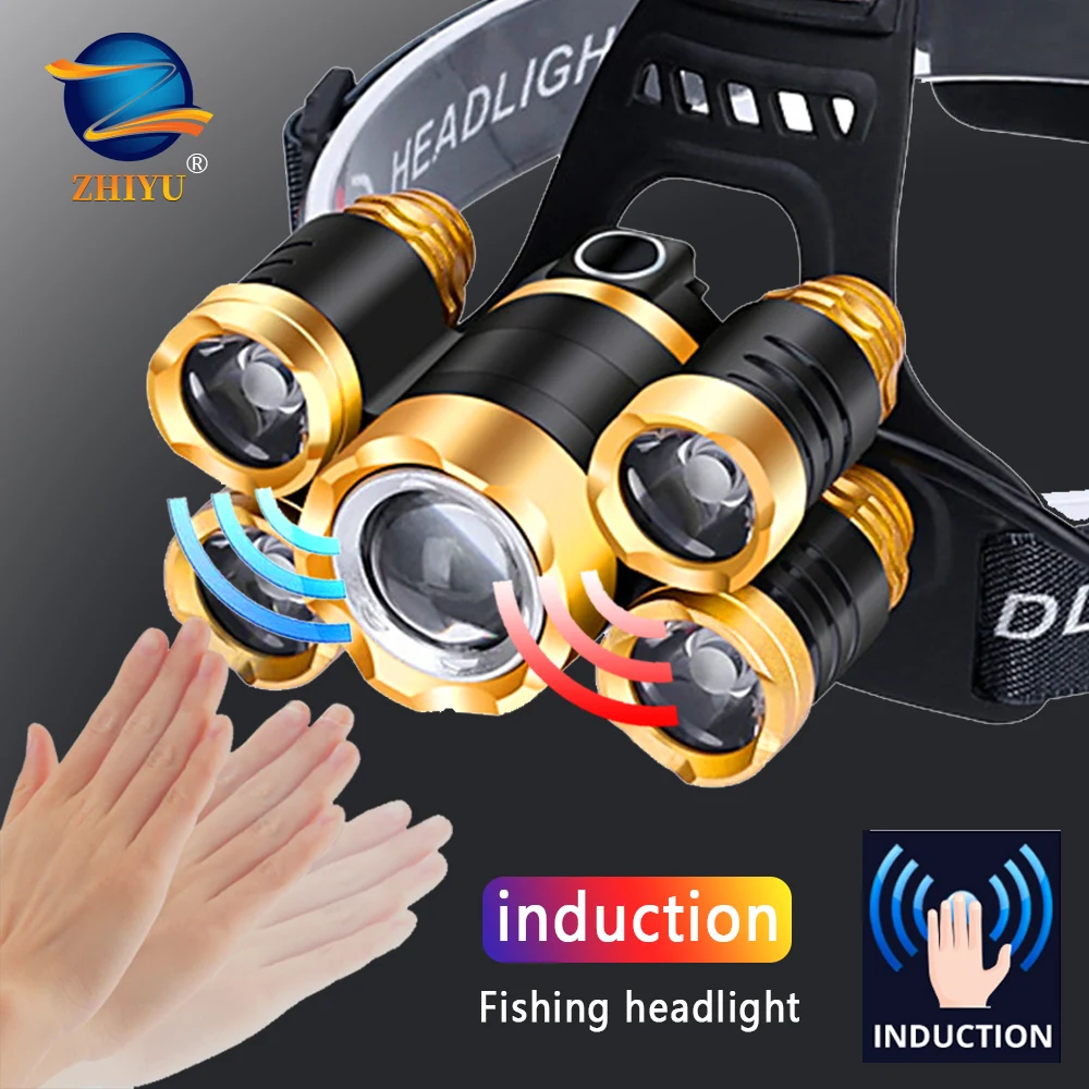 ZHIYU Powerful LED Headlight Headlamp 5LED T6 Head Lamp LED Flashlight Torch Head Light Useing 18650 Battery for Camping,fishing
ZHIYU Powerful LED Headlight Headlamp 5LED T6 Head Lamp LED Flashlight Torch Head Light Useing 18650 Battery for Camping,fishing
