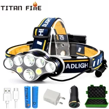 T20 LED Headlamp Rechargeable T6 COB 8 Modes Headlight Lamps 6000 Lumens Flashlight Zoomable Waterproof for Camping Fishing
T20 LED Headlamp Rechargeable T6 COB 8 Modes Headlight Lamps 6000 Lumens Flashlight Zoomable Waterproof for Camping Fishing