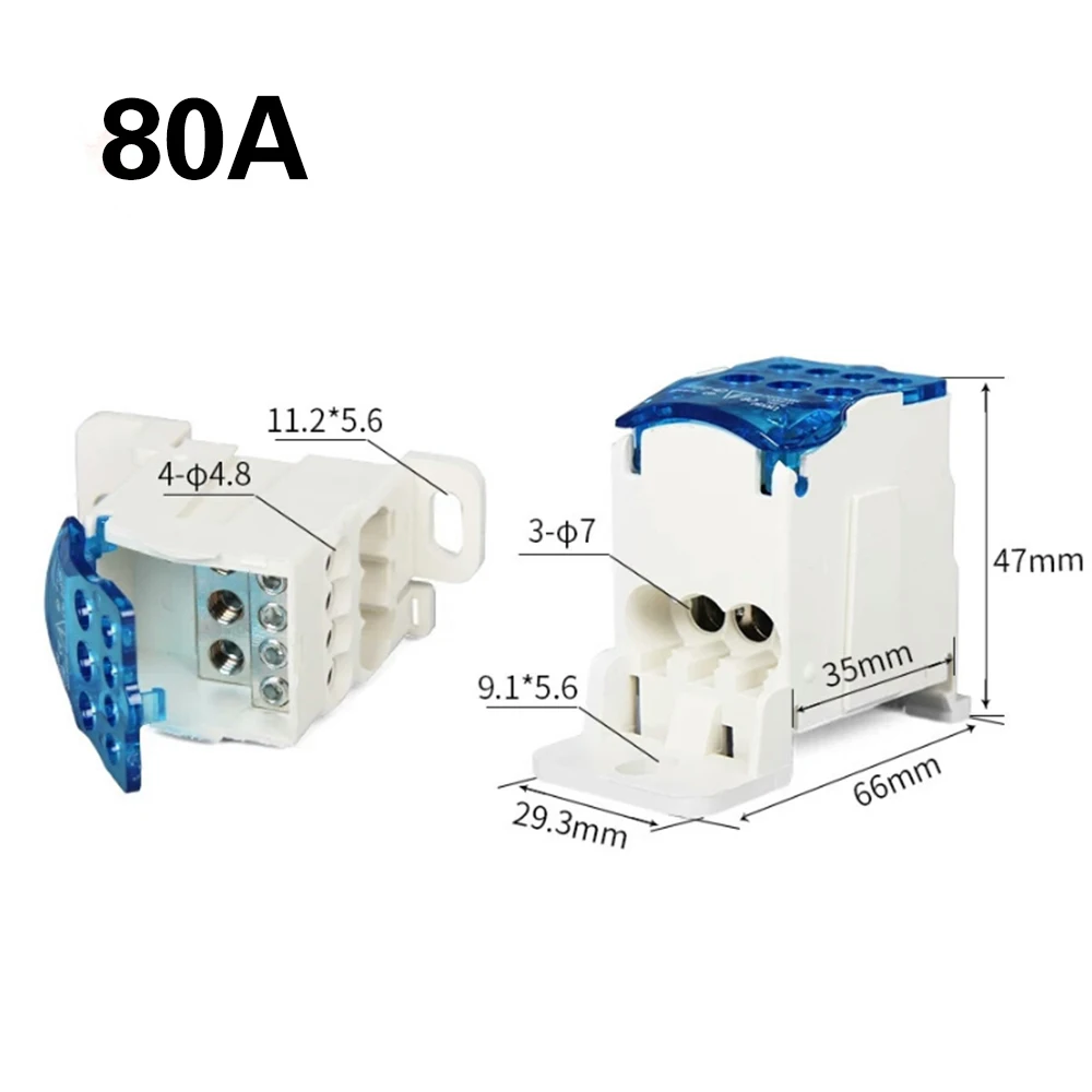 UKK 80A/125A/160A Universal Din Rail Terminal Blocks One In Multiple-out Distribution Box WireJunction
UKK 80A/125A/160A Universal Din Rail Terminal Blocks One In Multiple-out Distribution Box WireJunction