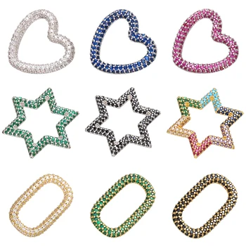 ZHUKOU 1piece multicolor heart/star/rectangle CZ necklace pendants for DIY necklace jewelry making Accessories model: VD683
ZHUKOU 1piece multicolor heart/star/rectangle CZ necklace pendants for DIY necklace jewelry making Accessories model: VD683