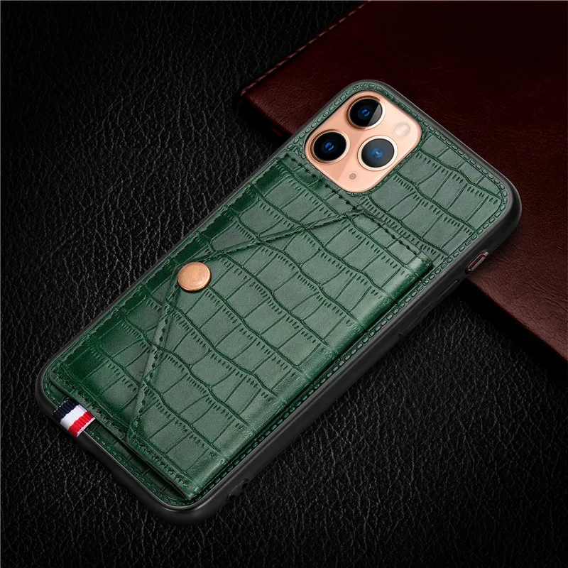 Роскошный Магнитный чехол LOVECOM с держателем для карт телефона iPhone 11 Pro Max XR XS 8 7 6 6s