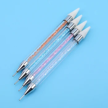 Hot Sale 2 Way Nail Art Dotting Painting Pen Manicure Nail Glitter Tools Nail Art Dotting Pen Tool Dot Set Nail Decoration 
Hot Sale 2 Way Nail Art Dotting Painting Pen Manicure Nail Glitter Tools Nail Art Dotting Pen Tool Dot Set Nail Decoration
