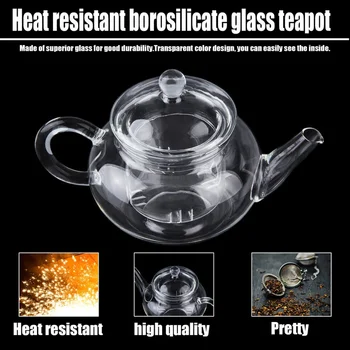 

Heat Resistan Glass Teapot With Infuser Coffee Tea Leaf Herbal Pot 250ml Worldwide Store