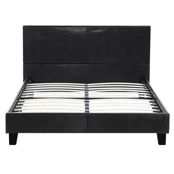 Bed Frame Pu Black Rectangular Shape Bedstead Luxury Sturdy Bedroom Furniture Modern Simple Elegant Home Decor Max Load 120 kg
Bed Frame Pu Black Rectangular Shape Bedstead Luxury Sturdy Bedroom Furniture Modern Simple Elegant Home Decor Max Load 120 kg