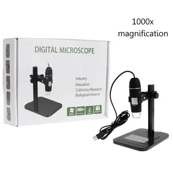 Portable USB Digital Microscope 1000X 2MP 8 LED Endoscope Magnifier Camera HD CMOS Sensor+Elevator+Governing Calibration Stand
Portable USB Digital Microscope 1000X 2MP 8 LED Endoscope Magnifier Camera HD CMOS Sensor+Elevator+Governing Calibration Stand