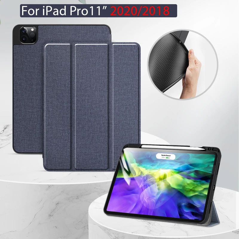 For Ipad Pro 11 2018 2020 Tablet Case Stand Cover for Apple Ipad A1980 A2013 A1934 A1979 A2228 A2231 Capa with Pencil Holder
For Ipad Pro 11 2018 2020 Tablet Case Stand Cover for Apple Ipad A1980 A2013 A1934 A1979 A2228 A2231 Capa with Pencil Holder