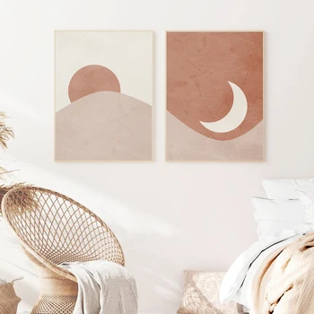 Sun and Moon Abstract Landscape Posters Boho Terracotta Print Mid Century Wall Art Canvas Paintings Bedroom Living Room Decor
Sun and Moon Abstract Landscape Posters Boho Terracotta Print Mid Century Wall Art Canvas Paintings Bedroom Living Room Decor
