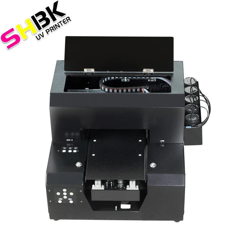 Автоматический планшетный УФ-принтер размера A4 с 1250 мл УФ-чернилами для бутылок