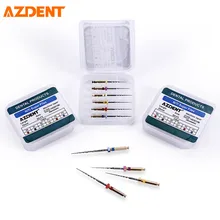 AZDENT 6 ピース/箱歯内根管ファイルロータリー医 Pro Taper 針アクセサリー歯科ラボ消耗品 21 25 ミリメートル(China)