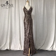 Black Gold Sequin Evening Dresses Sheath Sexy Split Prom Gown Deep V Neck Shoulder Straps Party Formal Dress Ruched Women Gown
Black Gold Sequin Evening Dresses Sheath Sexy Split Prom Gown Deep V Neck Shoulder Straps Party Formal Dress Ruched Women Gown