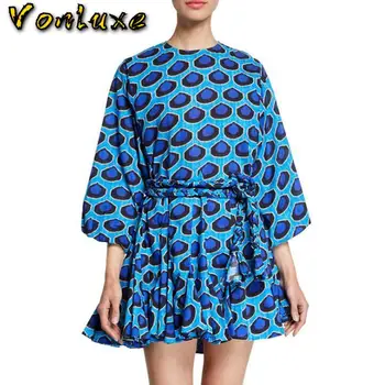 Runway Women Designer 2020 High Quality Spring Summer Autumn Fashion Long Sleeve Printed Casual O Neck Pleated Dress Lady
Runway Women Designer 2020 High Quality Spring Summer Autumn Fashion Long Sleeve Printed Casual O Neck Pleated Dress Lady