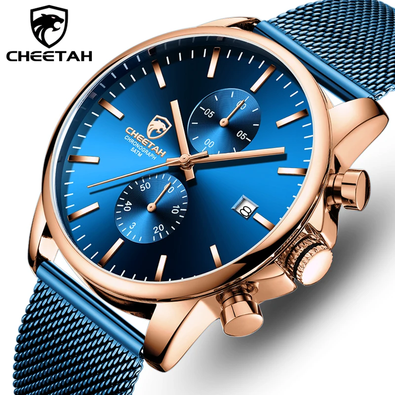 2020 New CHEETAH Luxury Brand Men Watch Business Steel Men's Watches Waterproof Quartz Sport Wrist Man Clock Relogio Masculino
2020 New CHEETAH Luxury Brand Men Watch Business Steel Men's Watches Waterproof Quartz Sport Wrist Man Clock Relogio Masculino
