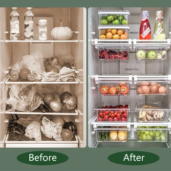 TTLIFE 1/4/8 Compartment PET Refrigerator Drawer Organizer Bin Transparent Fridge Storage Bin Containers For Pantry Freezer
TTLIFE 1/4/8 Compartment PET Refrigerator Drawer Organizer Bin Transparent Fridge Storage Bin Containers For Pantry Freezer