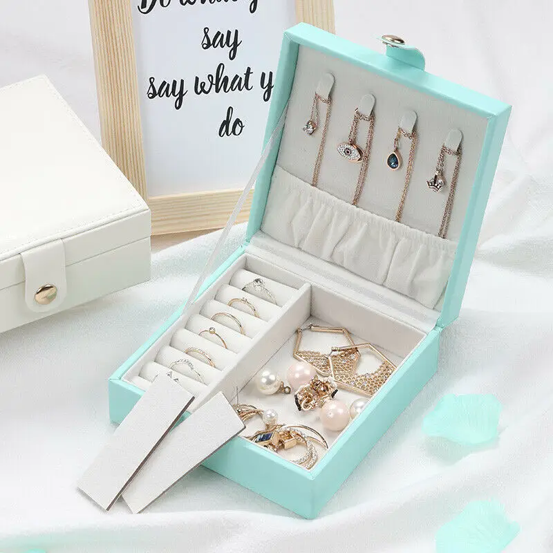 HOT Leather Jewelry Box Storage Organizer Necklace Bracelet Earring Case Holder Gift Portable Travel Ornaments Organizer JP004
HOT Leather Jewelry Box Storage Organizer Necklace Bracelet Earring Case Holder Gift Portable Travel Ornaments Organizer JP004