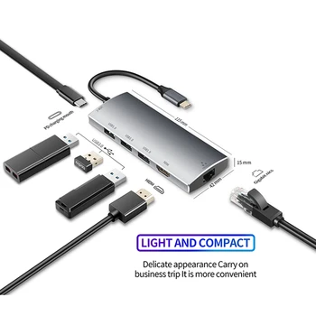 USB HUB C Type-C HDMI Vga Adapter USB C to USB 3.0 Dock for MacBook Pro Huawei Mate USB-C 3.1 Splitter Port Type C HUB
USB HUB C Type-C HDMI Vga Adapter USB C to USB 3.0 Dock for MacBook Pro Huawei Mate USB-C 3.1 Splitter Port Type C HUB