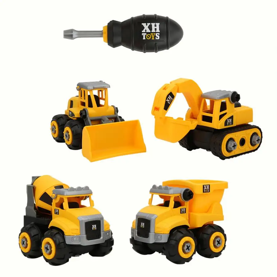 4 pcs Disassembly Assembly Engineering Car Tractor Toy Truck Model Toy Vehicles Building Block Kids Toy Gift
4 pcs Disassembly Assembly Engineering Car Tractor Toy Truck Model Toy Vehicles Building Block Kids Toy Gift