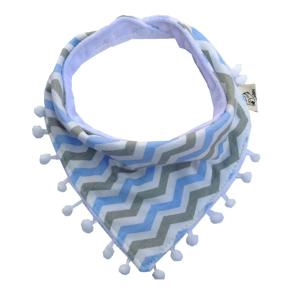 Baby Bandana Bib for 0~3 Yearls Old triangle towel cotton tassels saliva towel bib Boys Girls Saliva Towels