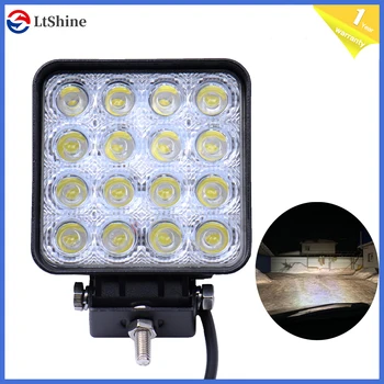 2PCS 48W Work Light 60° LED Car Beam Square Off-road Lamp Light Fog Lighting Exterior For Boat/SUV/Truck 5x4.25x2.2inch 3840Lm
2PCS 48W Work Light 60° LED Car Beam Square Off-road Lamp Light Fog Lighting Exterior For Boat/SUV/Truck 5x4.25x2.2inch 3840Lm