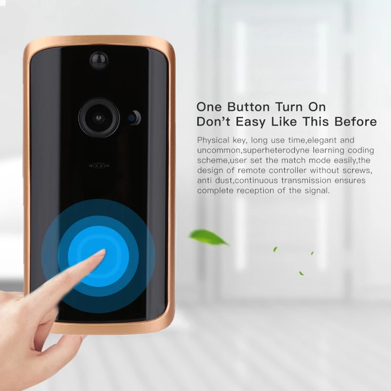 Wifi Wireless APP Control Doorbell IR Night Vision PIR Motion Detection Professional Optical Lens Home Security
Wifi Wireless APP Control Doorbell IR Night Vision PIR Motion Detection Professional Optical Lens Home Security