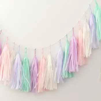 5pcs/set Pastel Paper Tassel Garland Rainbow Unicorn Macaron Pastel Color Birthday Party Decor Baby Shower wedding decoration
5pcs/set Pastel Paper Tassel Garland Rainbow Unicorn Macaron Pastel Color Birthday Party Decor Baby Shower wedding decoration
