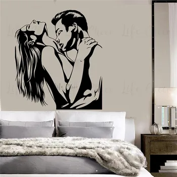 Kissing Love Couples Wall Decal Romance Man Women Embrace Silhouette Wall Vinyl Sticker Home Decor Sexy Couples Murals AC600
Kissing Love Couples Wall Decal Romance Man Women Embrace Silhouette Wall Vinyl Sticker Home Decor Sexy Couples Murals AC600