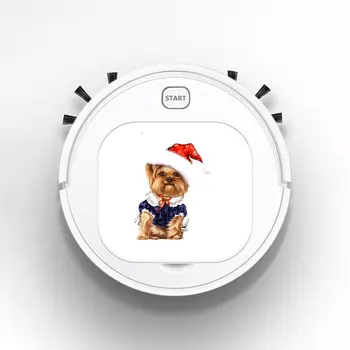 Robot Vacuum Cleaner Intelligent Automatic Mopping Clean Robot for Hard Floor Carpet Cute Yorkshire Terrier dog