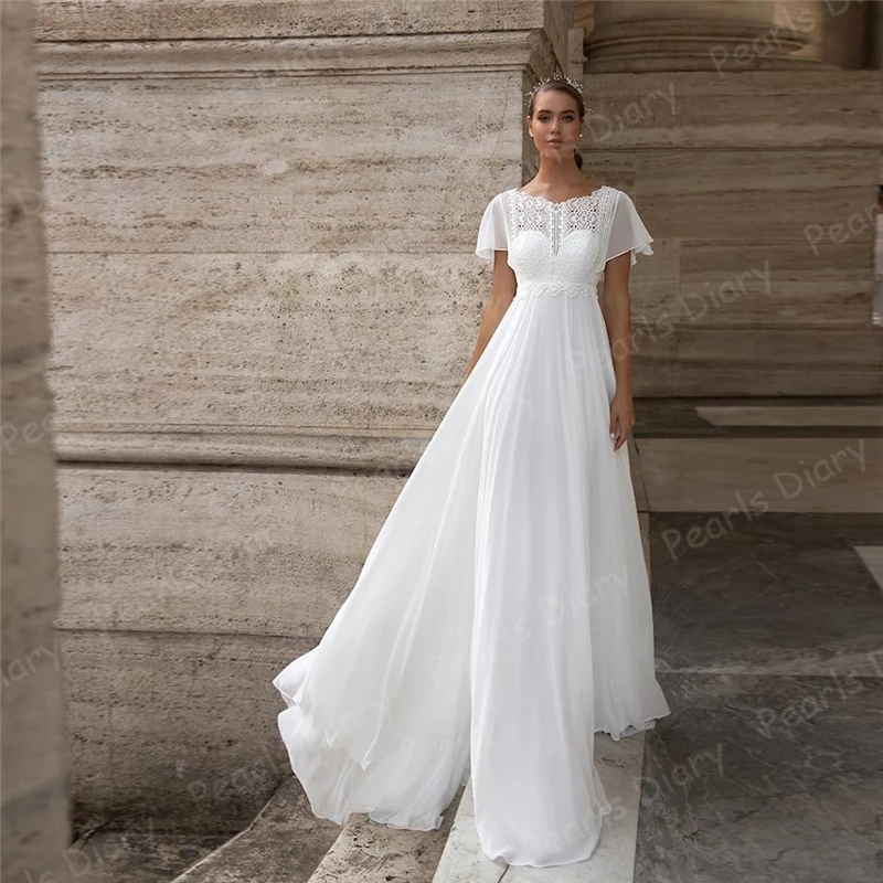2020-Short-Sleeves-Chiffon-Wedding-Dress-Custom-Made-Scoop-Neck-Top-Lace-A-Line-Beach-Boho.jpg_Q90.jpg_.webp