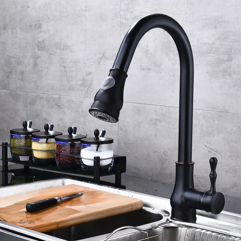 Black And White with Pattern Kitchen Faucet Hot And Cold Washing Basin Leading Pulling Sink Faucet Copper Rotatable Kitchen Fauc
Black And White with Pattern Kitchen Faucet Hot And Cold Washing Basin Leading Pulling Sink Faucet Copper Rotatable Kitchen Fauc