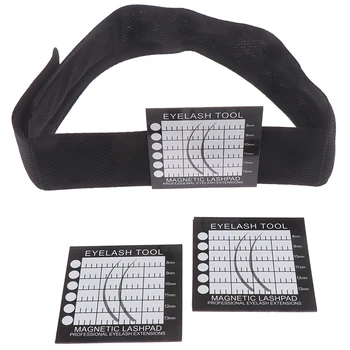1Set (1xHeadband+4xMagnetic Suspension Pad) Magnetic Headband Headsacrf Eyelash Lash Pallet Lash Pad For Eyelash Extension Tool