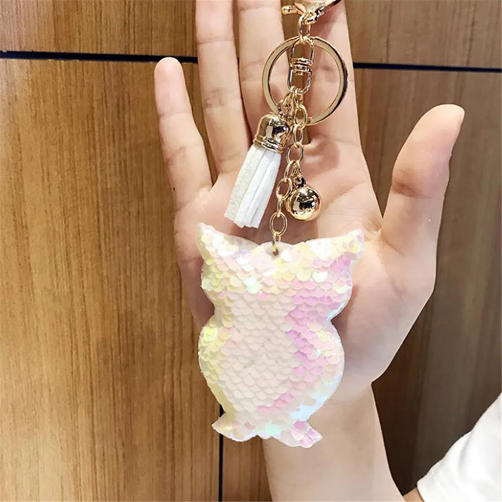Ellenmar Double-Sided Reflective Sequins Owl Keychain Cute Key Chain Bag Charm Pendant Ornament Keyring Gifts for Friend
Ellenmar Double-Sided Reflective Sequins Owl Keychain Cute Key Chain Bag Charm Pendant Ornament Keyring Gifts for Friend