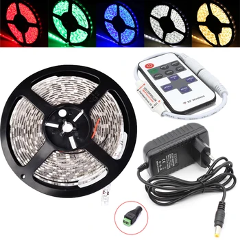 5M 2835 SMD 300 LED Light Strip 60LEDs/M 12V lamp String Waterproof + RF Remote Controller + US/EU/UK/AU Power Supply Full Set
5M 2835 SMD 300 LED Light Strip 60LEDs/M 12V lamp String Waterproof + RF Remote Controller + US/EU/UK/AU Power Supply Full Set
