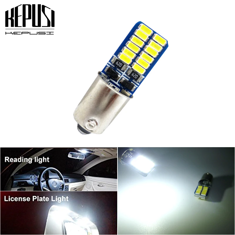 High Quality Canbus T4W BA9S 24 SMD 3014 LED Interior Light LED Wedge Auto Reading Dome Lamps Car Marker Light 12V White
High Quality Canbus T4W BA9S 24 SMD 3014 LED Interior Light LED Wedge Auto Reading Dome Lamps Car Marker Light 12V White