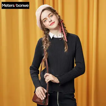 METERSBONWE Autumn Winter Female Sweater Lazy Wind Pullover Sweater Loose Chic Solid Color Simple Shirt Collar Sweater
METERSBONWE Autumn Winter Female Sweater Lazy Wind Pullover Sweater Loose Chic Solid Color Simple Shirt Collar Sweater