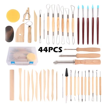 44pcs Clay Sculpting Kit Sculpting Tool DIY Art Clay Pottery Sculpt Smoothing Wax Carving Pottery Ceramic Clay Tools 
44pcs Clay Sculpting Kit Sculpting Tool DIY Art Clay Pottery Sculpt Smoothing Wax Carving Pottery Ceramic Clay Tools