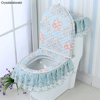 3PCS/SET Fabric Lace Bathroom Toilet Seat Cover With ZippThick Washable Comfortable Closes tool Protector Cover Elastic Reusable
3PCS/SET Fabric Lace Bathroom Toilet Seat Cover With ZippThick Washable Comfortable Closes tool Protector Cover Elastic Reusable
