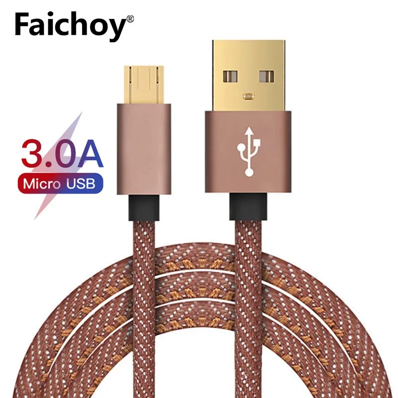 Micro USB Cable 3A Fast Charging USB Data Cable Mobile Phone Charging Cable for Samsung Huawei Xiaomi HTC Android Tablet Cables
Micro USB Cable 3A Fast Charging USB Data Cable Mobile Phone Charging Cable for Samsung Huawei Xiaomi HTC Android Tablet Cables