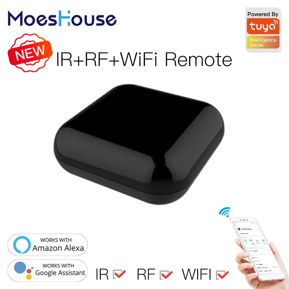 2020 New WiFi RF IR Universal Remote Controller RF Appliances Appliances Tuya Smart Life App Voice Control via Alexa Google Home
2020 New WiFi RF IR Universal Remote Controller RF Appliances Appliances Tuya Smart Life App Voice Control via Alexa Google Home