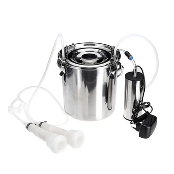 5L Electric Milking Machine Stainless Steel Cow Goat Sheep Bucket Suction Milker Vacuum Pump Household Milking Machines EU Plug
5L Electric Milking Machine Stainless Steel Cow Goat Sheep Bucket Suction Milker Vacuum Pump Household Milking Machines EU Plug