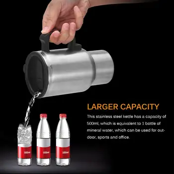 Hot 12V 500ML Car Water Keep Warmer Kettle With Cigar Lighter Cable Stainless Steel Cup Kettle Travel Coffee Mug Portable Electr
Hot 12V 500ML Car Water Keep Warmer Kettle With Cigar Lighter Cable Stainless Steel Cup Kettle Travel Coffee Mug Portable Electr