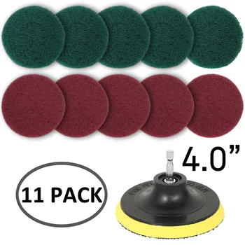 11pcs Power Scrubber Brush Set Polishing Pad for Drill Powered Brush Tile Scrubber Scouring Pads Cleaning Cordless Cleaning Tool 
11pcs Power Scrubber Brush Set Polishing Pad for Drill Powered Brush Tile Scrubber Scouring Pads Cleaning Cordless Cleaning Tool