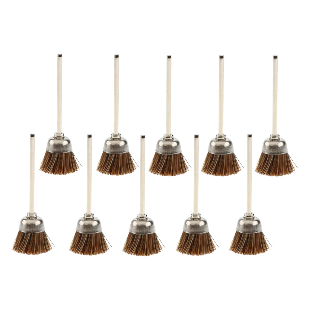 Generic Wire Wheel Brush Set, 10pcs Steel Buffing Polishing Brushes