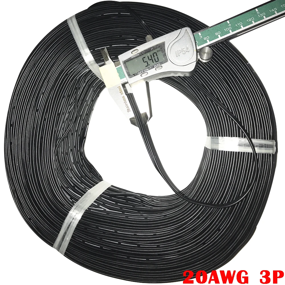 10 метров 20AWG силиконовый провод ультрагибкая тестовая линия 3P 10pin 0 5 квадратный