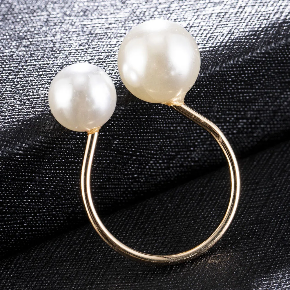 Korean U-shaped Opening Ring Adjustable Imitation Pearls Elegant Lady Party Rings for Women Valentines Day Gift Fashion Jewerly
Korean U-shaped Opening Ring Adjustable Imitation Pearls Elegant Lady Party Rings for Women Valentines Day Gift Fashion Jewerly