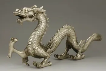 CHINESE OLD BIG WHITE COPPER HANDWORK CARVING DRAGON STATUE 
CHINESE OLD BIG WHITE COPPER HANDWORK CARVING DRAGON STATUE